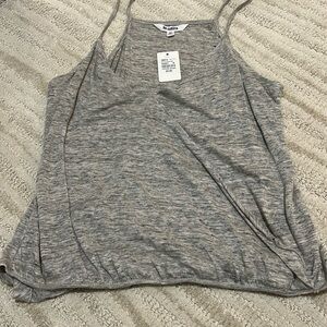 Grey top with spaghetti straps